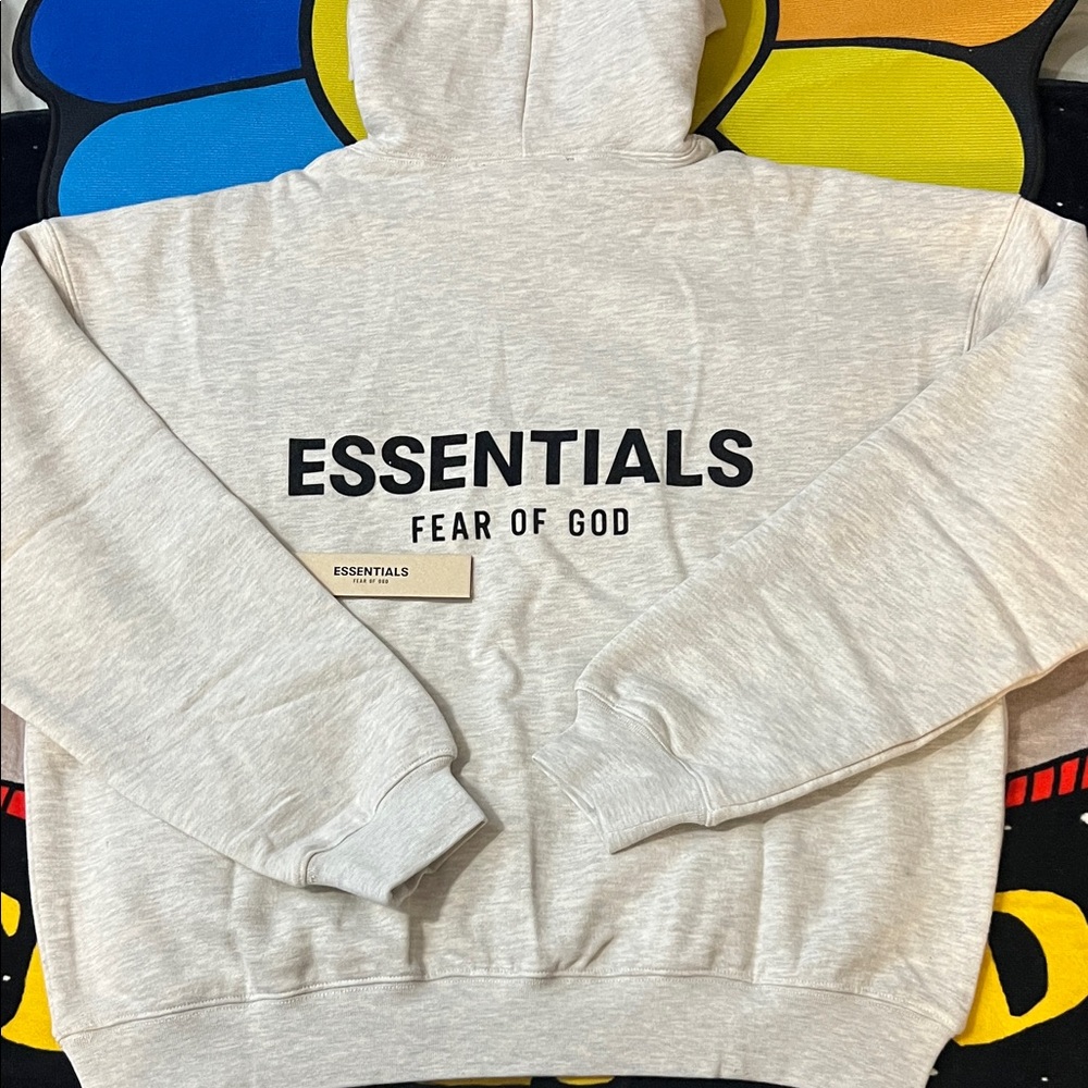 Fear of God ESSENTIALS Light Oatmeal Hoodie - Picture 11 of 15